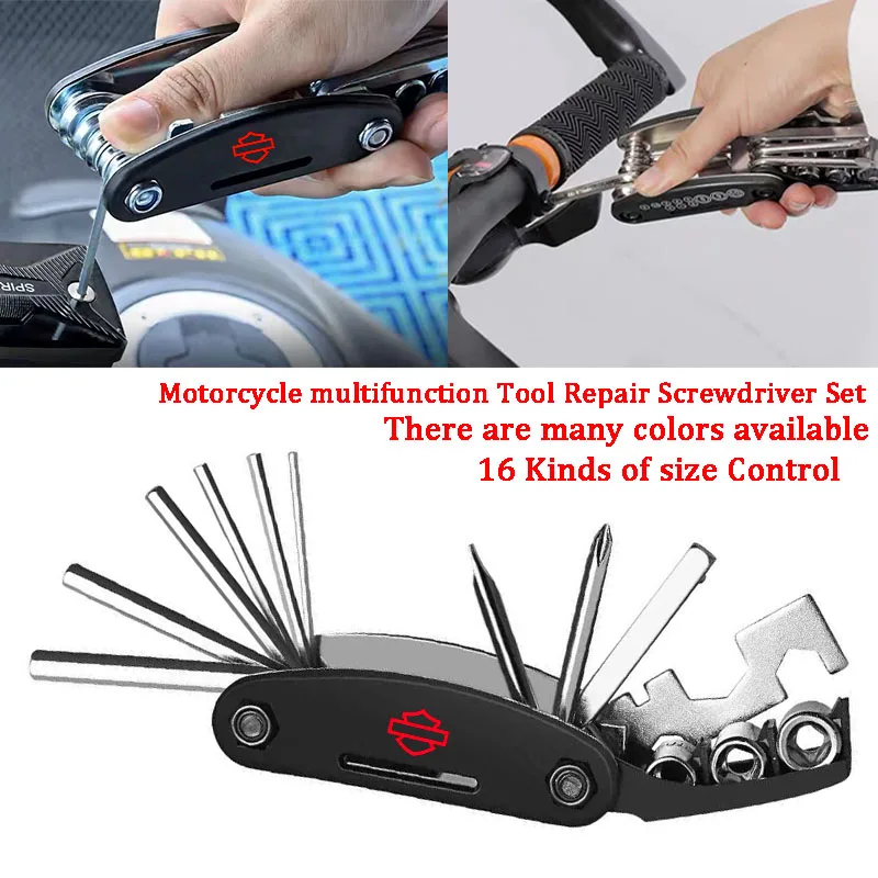 

Moto Tool Screwdriver Set For Harley Davidson PA1250 Softail Sportster VRSC Touring X48 883 1200 Street Glide Tools Accessories