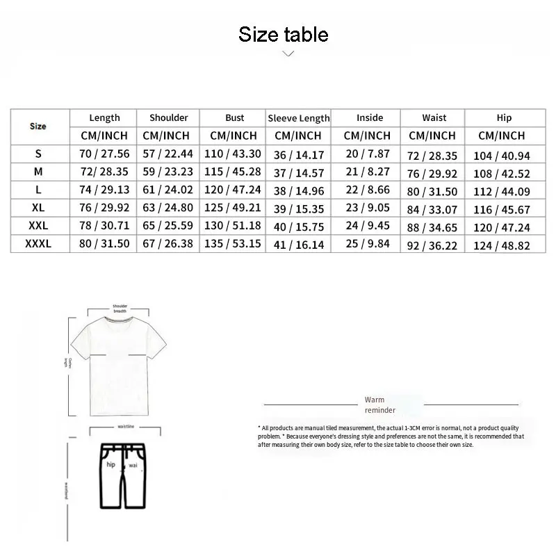 TH07 Fashion Men\'s Suit 3D Digital Printed V-neck Short-sleeved T-shirt And Shorts Two-piece Men\'s Clothing Loose And Large Size