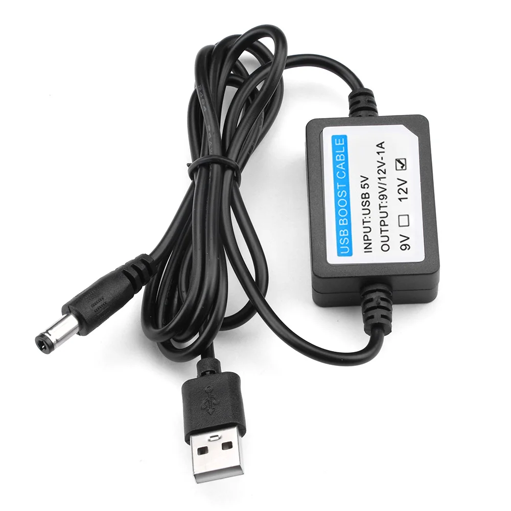 DC-DC 5 فولت إلى 9 فولت 12 فولت 1A تصعيد USB دفعة كابل خط الداعم محول طاقة محول USB سلك التوصيل 5.5x2.1 مللي متر ل موصل الطاقة #3