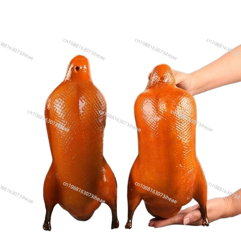 Simulation roast duck model, crispy and not greasy duck mold samples, display food ornaments