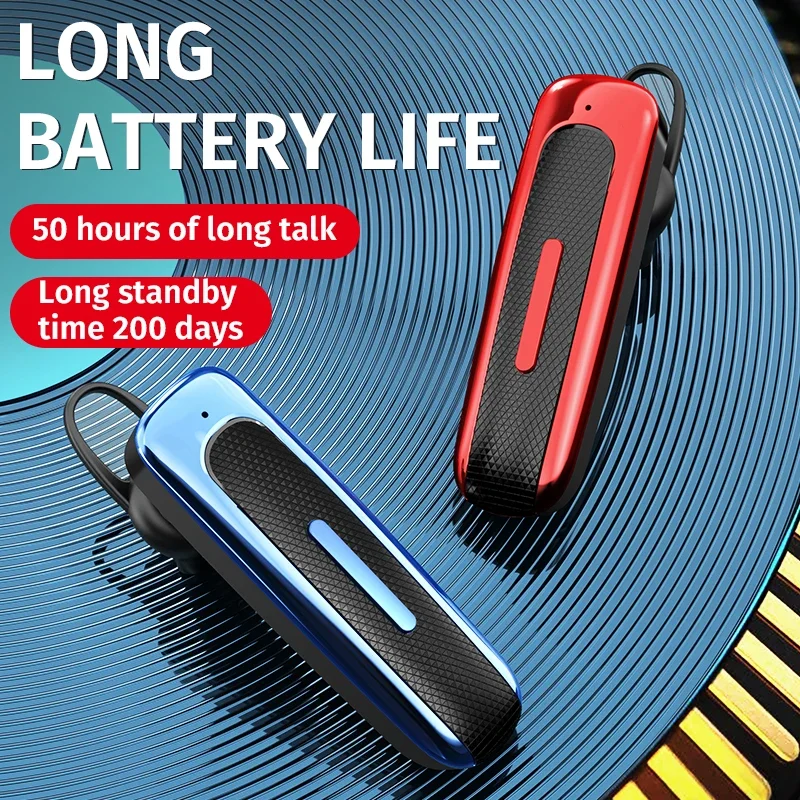 หูฟังหูฟังมีไมโครโฟนบลูทูธไร้สายตัดเสียงรบกวนหูฟังป้องกันเสียงรบกวนแฮนด์ฟรีสำหรับขับรถธุรกิจ