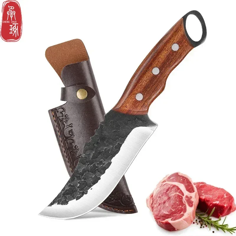 Stainless Steel Kitchen Knife Forged Knife Meat Cleaver Boning Knife Fruit Cutting Cooking Scissor Knife Kitchen Supplies