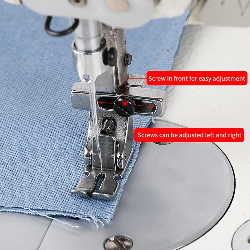 Multifuncional Presser Foot para Lockstitch Machine, Industrial Zipper Foot, Acessórios regulares, T4, 1Pc