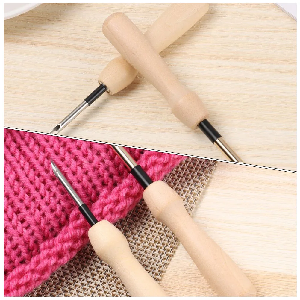 

5Pcs Punch Needle Embroidery Tool Stainless Steel Craft Kit for Beginners DIY Sewing Accessories Punch Needles