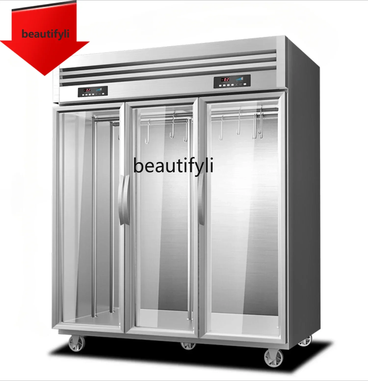 

A61 l Commercial refrigerated fresh meat cabinet hanging pig cabinet pork beef and mutton fresh-keeping display freezer