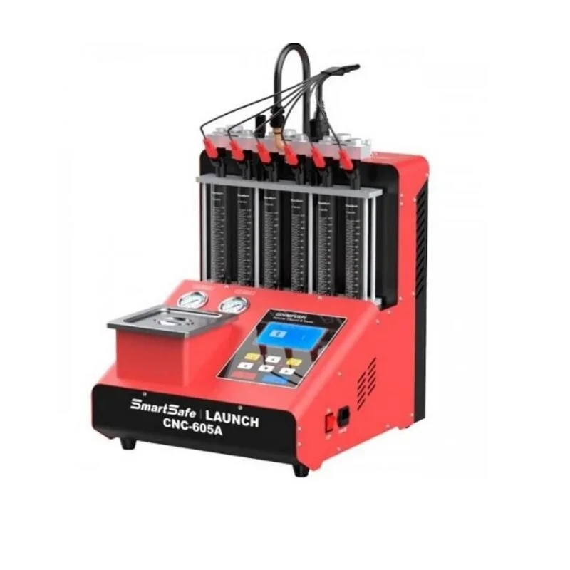 For Launch Smartsafe CNC-605A GDI Injector Tester 6 Cylinder Ultrasonic On-Vehicle Cleaning and Testing Machine CNC605A