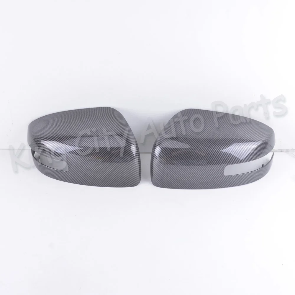 2PCS For Mitsubishi Lancer ex 2013-2015 Carbon Fiber Car Side Rearview Mirror Decoration Cover Mirror Trim Garnish Shell