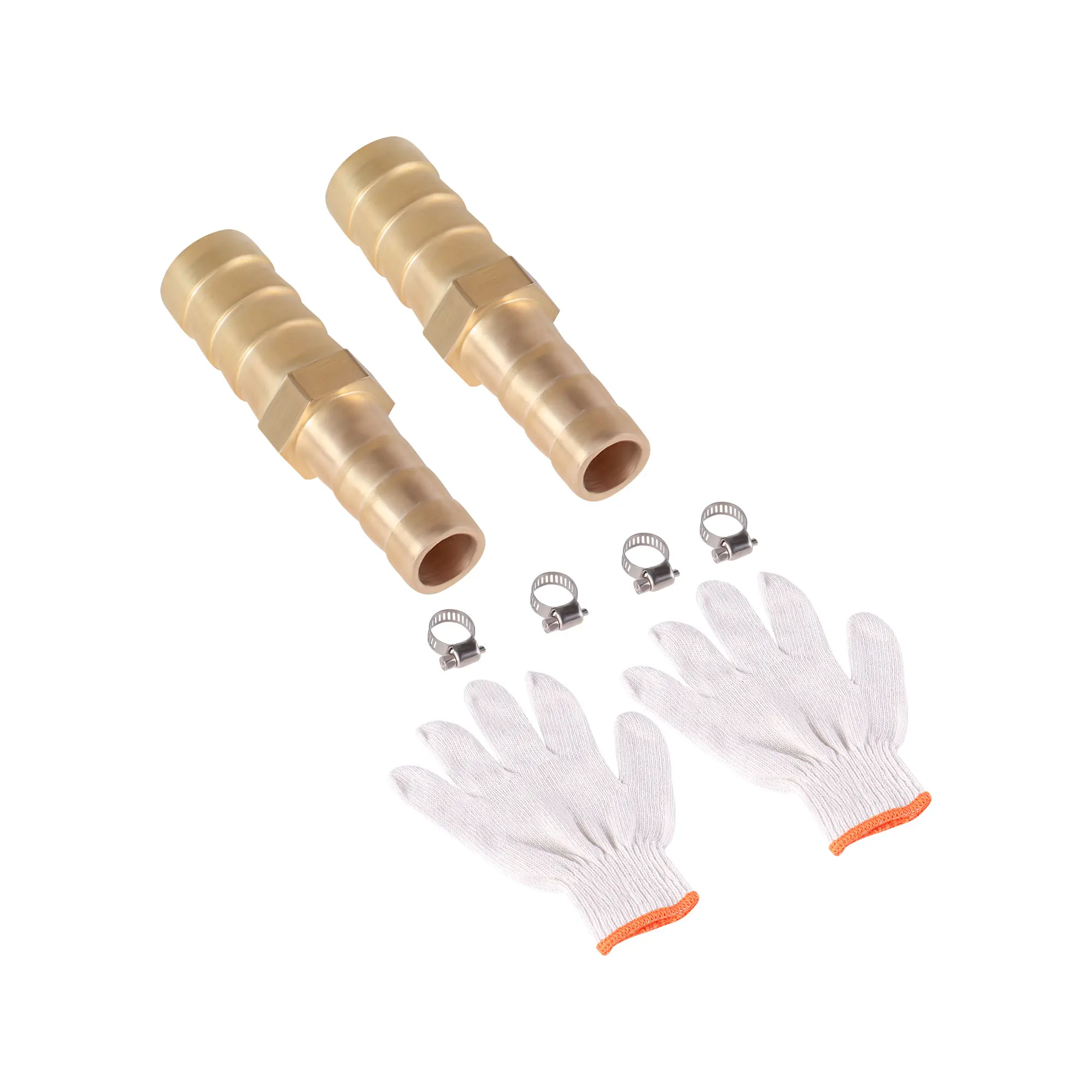 황동 직선 호스 파이프 피팅, 구리 가시 커플러 커넥터 어댑터, 바브 감소, 6mm, 8mm, 10mm, 12mm, 2 개