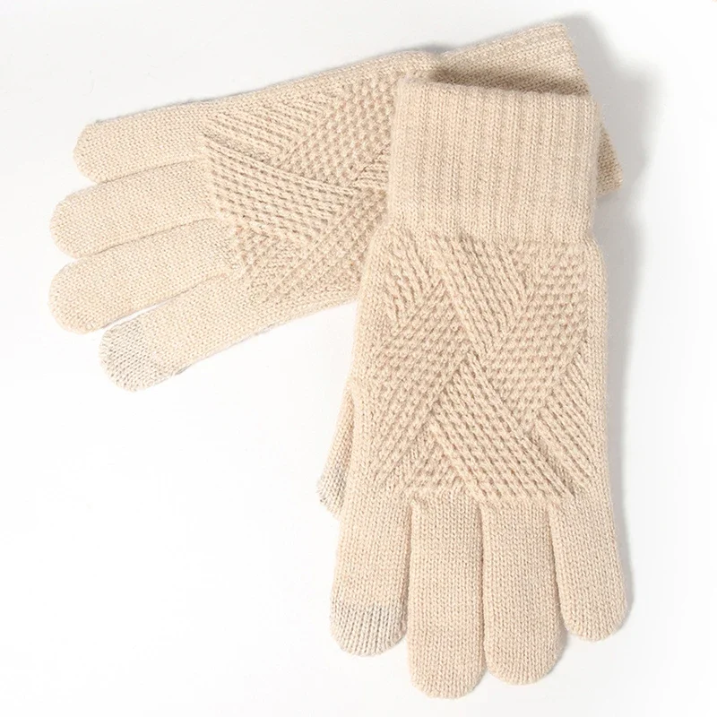 الشتاء الخريف قفازات دافئة للنساء الرجال شاشة تعمل باللمس مرونة الحرارية متماسكة بطانة قفازات دافئة للطقس البارد يندبروف القفازات