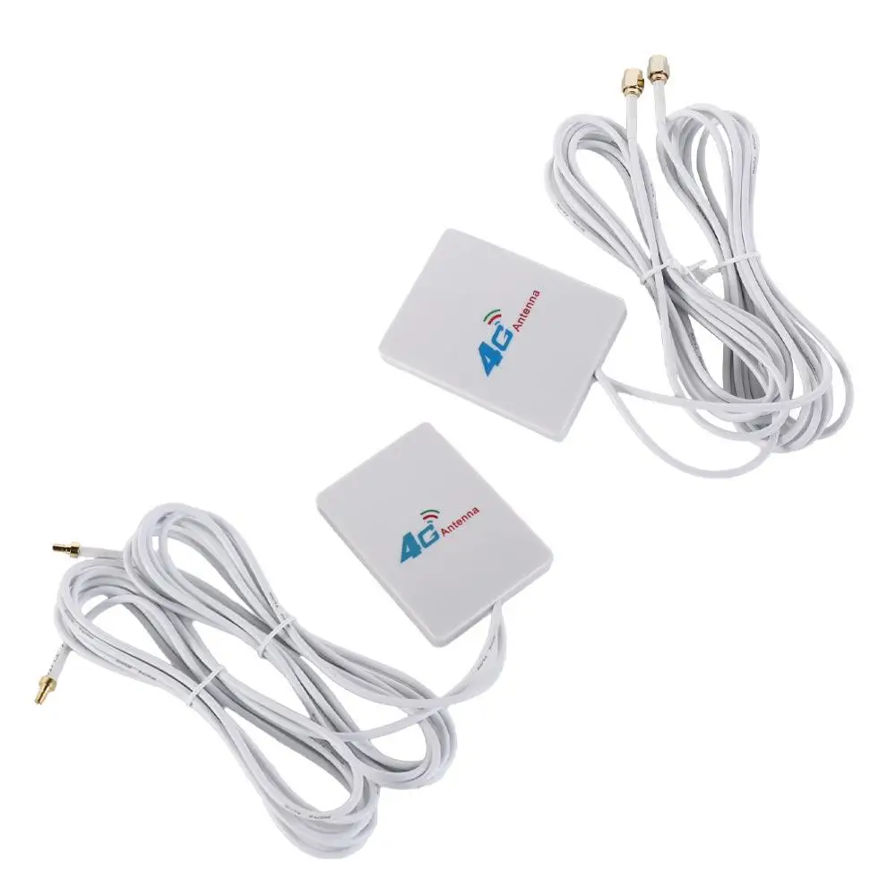 

Signal Booster Amplifier 2M Cable 3G 4G TS9 CRC9 SMA High Gain External Antenna LTE Antenna SMA Connector Router Adapter