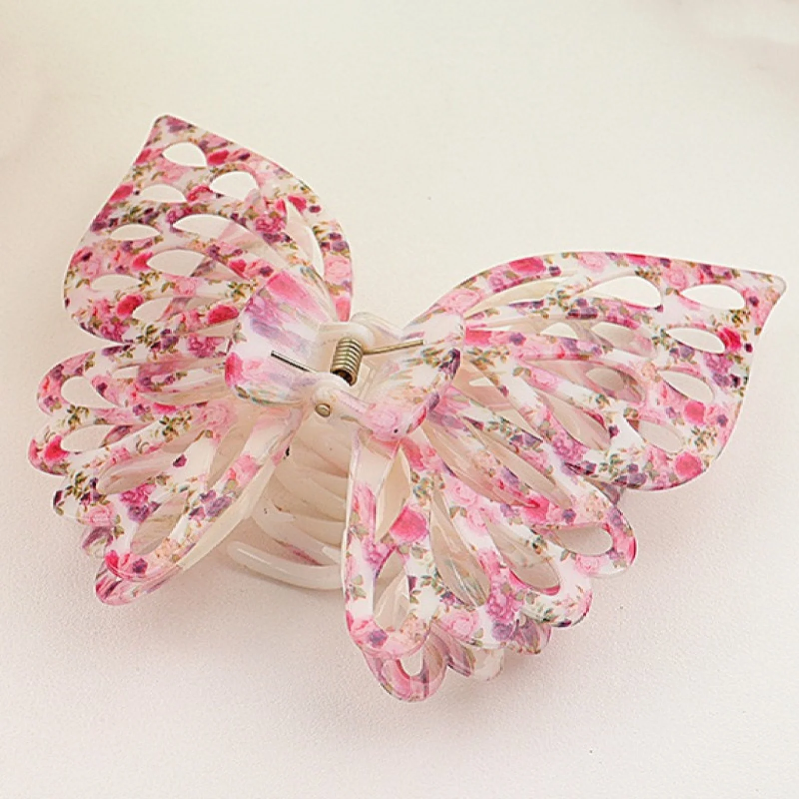 1PC Super Fairy, Doppelschicht, Schmetterling, Haarspange, Hinterkopf, Hochsteckfrisur, Haar, Clip, groß, Hai-Clip, Haarspange, Haarspange – Detail 3