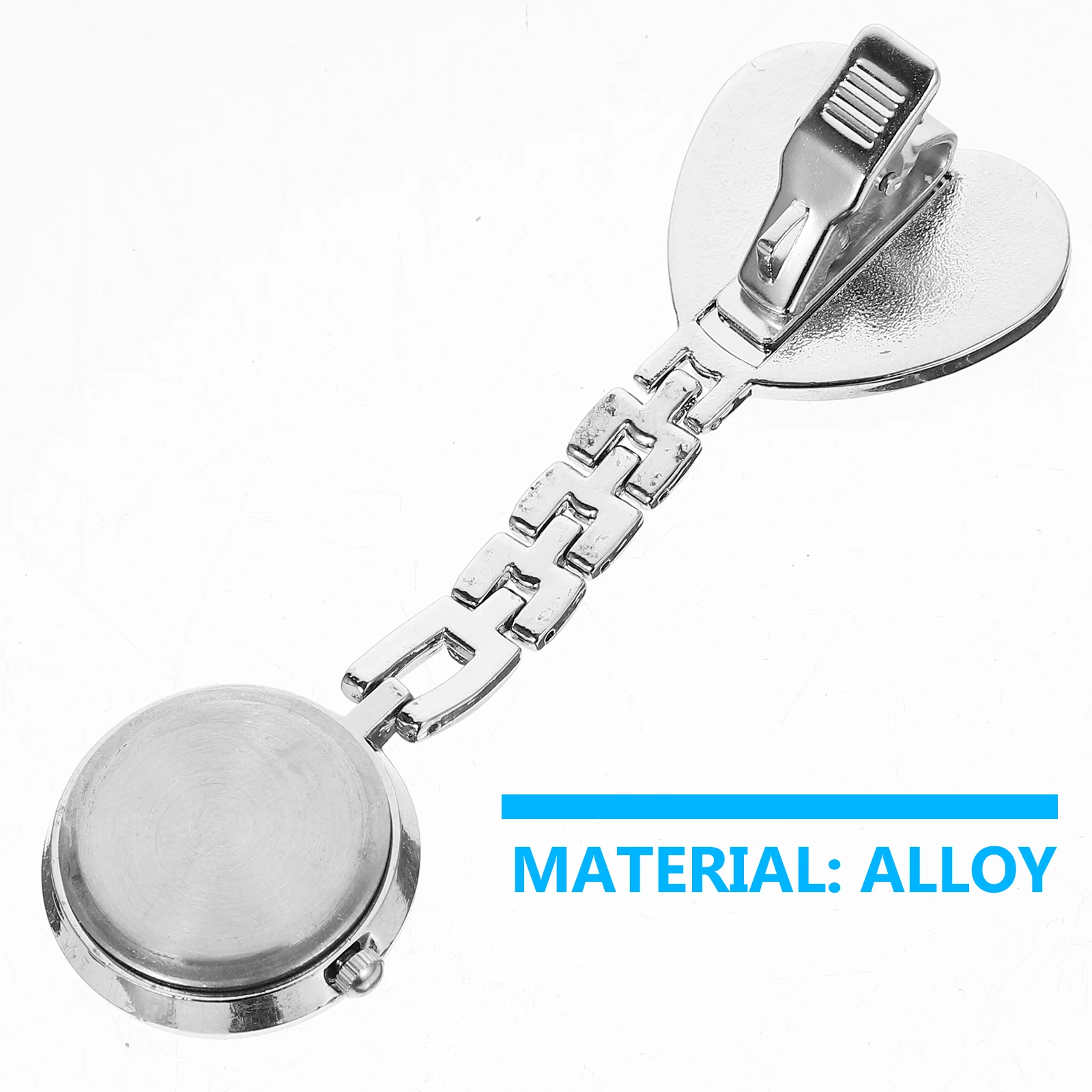 

Luminous Waterproof Nurse Watch Sky Blue Quartz Heart Shaped Pocket Watches Accessories for Doctors Nurses Medical Setting