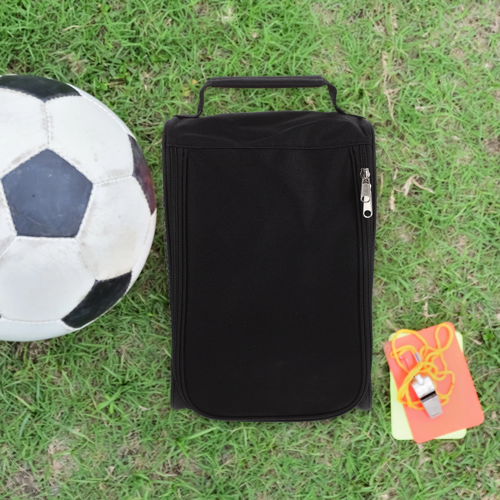 Zippered Golfing Shoes Bag Portable Sneaker Organizer Water-Resistant Reusable Multi-Purpose Design for Cycling Football Tennis