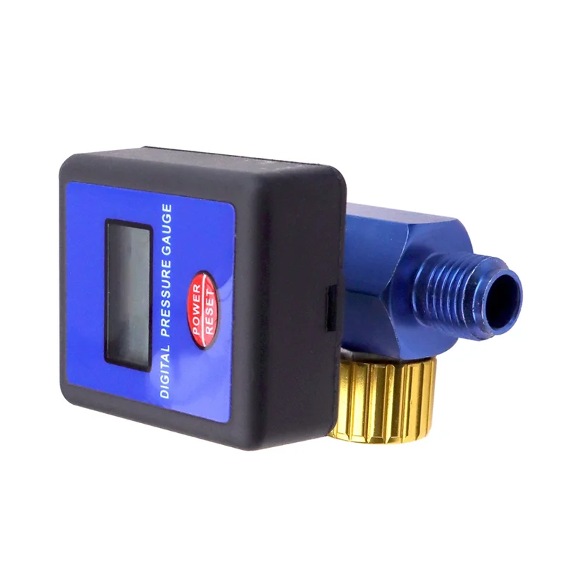 AA63 الساخن الرقمية 1/4In 145PSI منظم ضغط الهواء قياس صمام التحكم صمام تنظيم الضغط الرقمي لأداة الطلاء بالرش