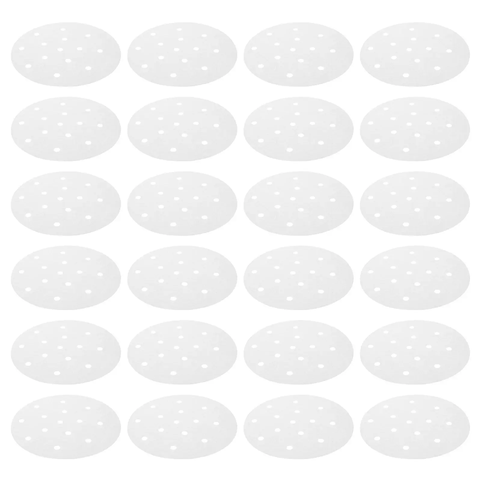 300Pcs Round Steamer Paper Liners 5.6 Inch Nonstick Silicone Coated Disposable Air Fryer Steamer Basket Liners for Dumplings