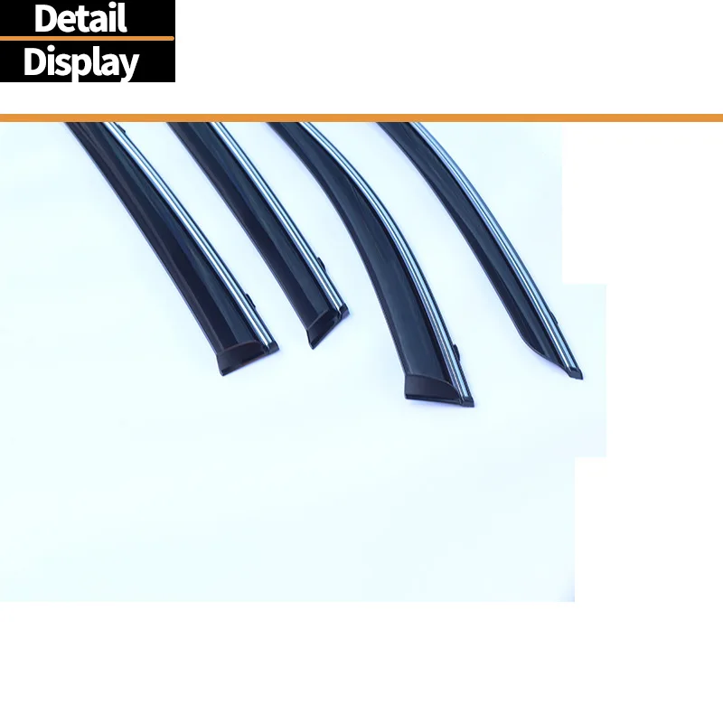 4Piece Rainproof Side Window Visor For Hyundai Tucson 2021 SWB LWB 2022 2023+ Car Rain Shield Rain Sun Guard Deflectors view 4