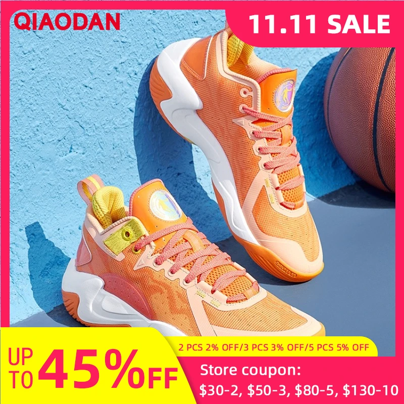 

QIAODAN Men's Basketball Shoes 2025 Fashion Breathable Wear-Resistant Shock-Absorbing Low-Top Sneakers QXA013251120R