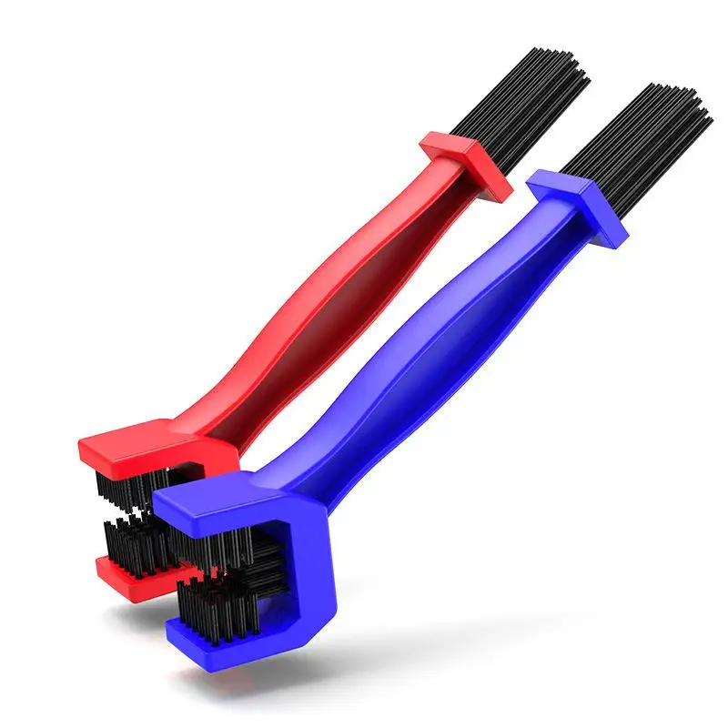 Motorcycle Chain Washer Cleaner Multi-purpose Double-headed Bicycle Chain Cleaning Brush Tool For E-bike