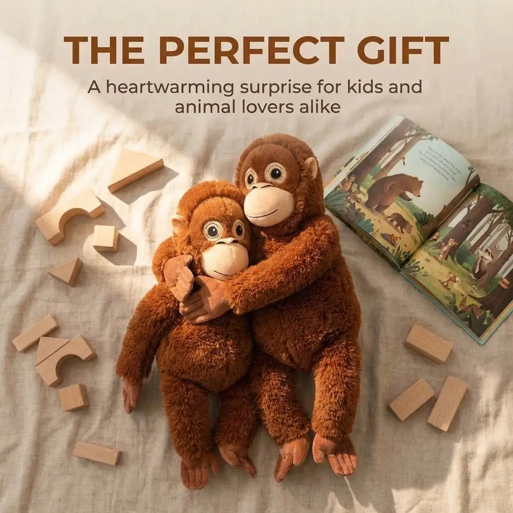 Birthday Gift Long Arm Large Monkey Realistice Simulation Monkey Cartoon Stuffed Orangutan Gift