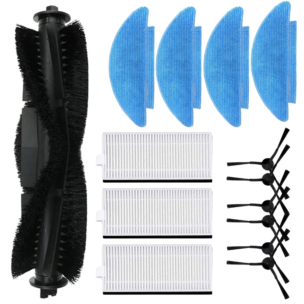 Main Brush Mop Pads Side Brush Filters Kit For Cecotec 7490 Eternal 7490 Eternal Vacuum Cleaner Parts