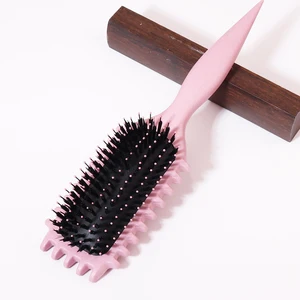 Sicherheitsairbag für Kopfhautmassage, antistatischer Plastikairbag, praktische Pflege, Mehrzweck, eleganter Kamm, besonders für echte Haarperücken 10 Hauptverkaufspuppe Akupunktur - №2