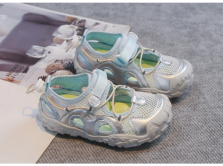 Jungen Mädchen Freizeitschuhe Atmungsaktive Mesh-Kinderschuhe Weiche Sohle 2026 Sommer Neue Kinder-Sportsandalen Rutschfest – Detail 5
