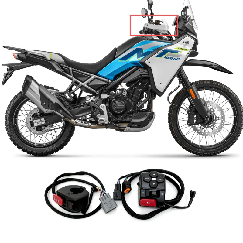 For CFMOTO 450MT Left&Right Handlebar Switch CF Moto 450CLC 450 MT Handlebar Switch Starter Horn Handle Original Parts