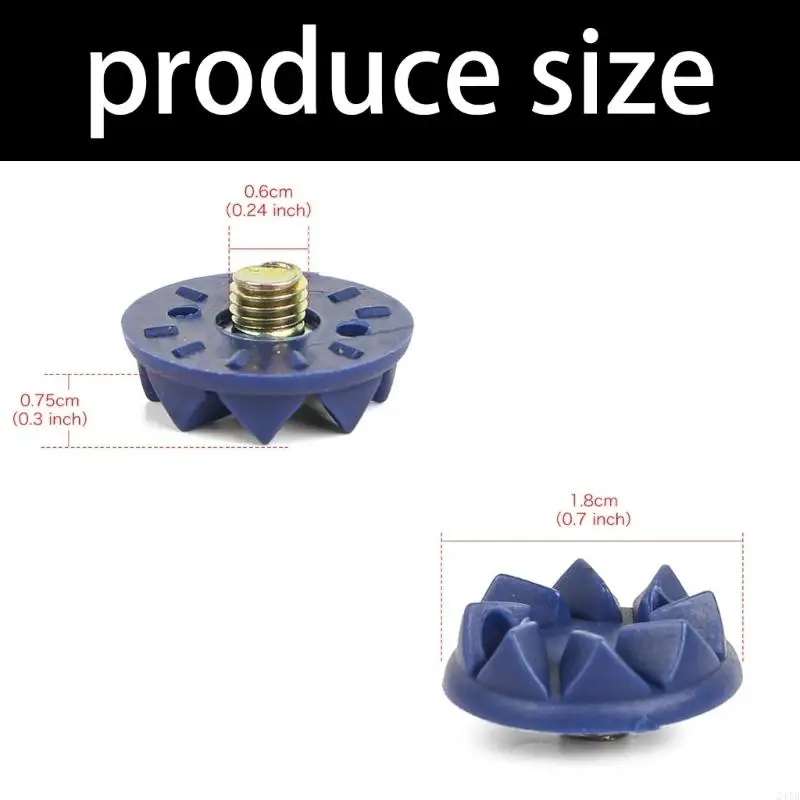 Screw-in Cricket Spikes with Spanner for Sports Short Running Track Shoes 