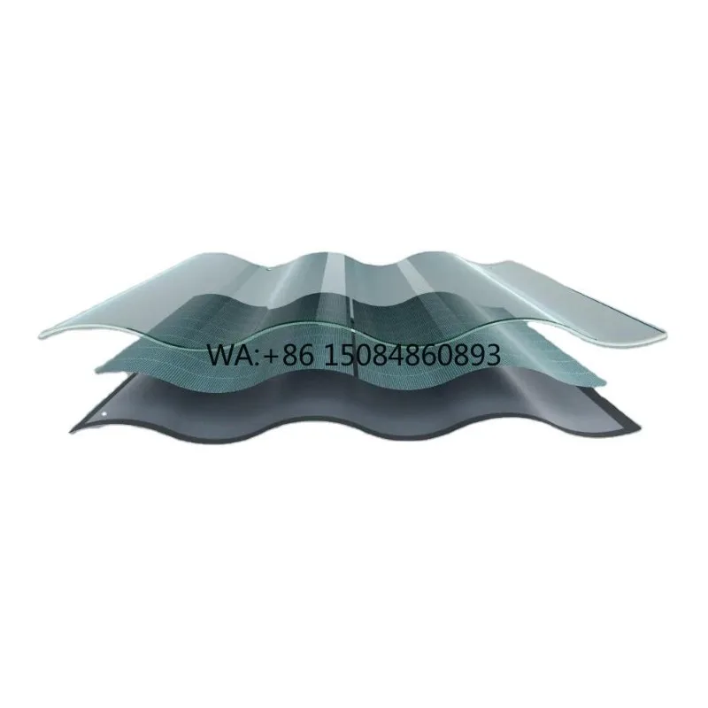 Bipv Solar Tiles Photovoltaic Panels Solar Roof Shingle Lightweight Metal Tile Roofing Metal Solar Roof Tile for Building
