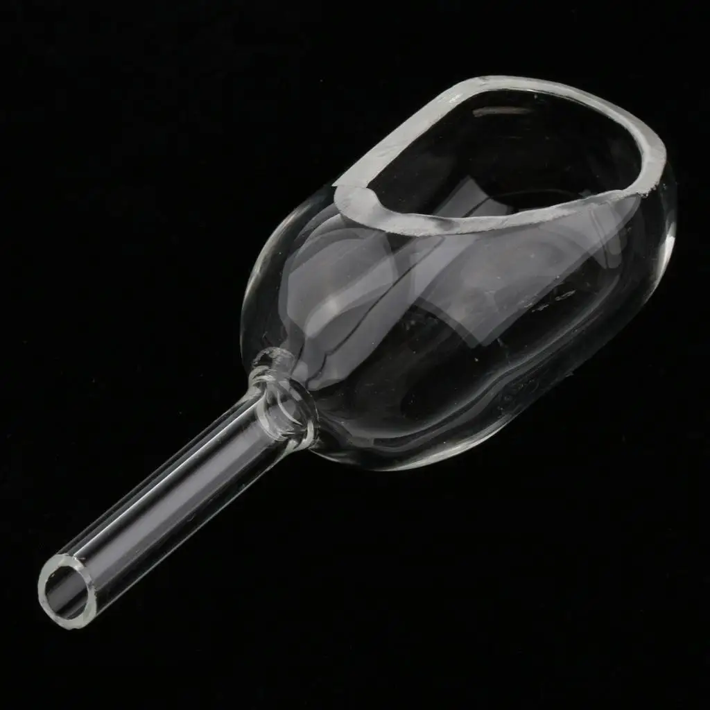 Scoop Shaped Glass Weighing Funnel Borosilicate Laboratory Accessory Boat for Micro Solid and Liquid Transfers