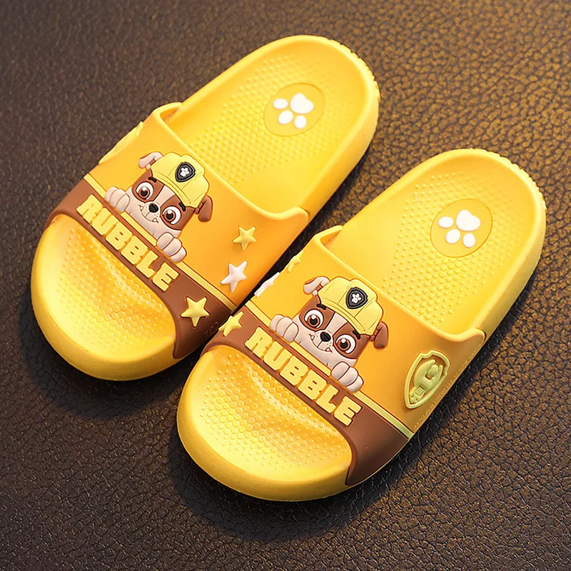 Paw Patrol pantofole per bambini ragazzi ragazze estate Indoor Household antiscivolo Baby Cartoon Anime chase sandali da spiaggia scarpe da casa per