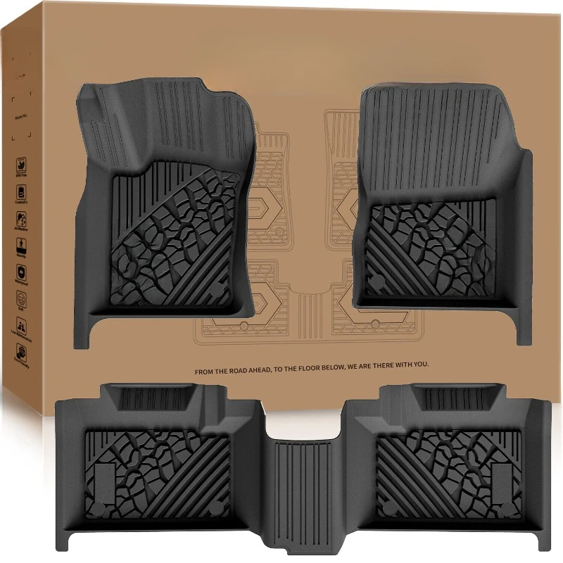 

Floor Mats for 2016 2017 2018 2019 2020 2021 2022 2023 2024 Dodge Durango All Weaher TPE Liners 2nd Row Bench Seat United States