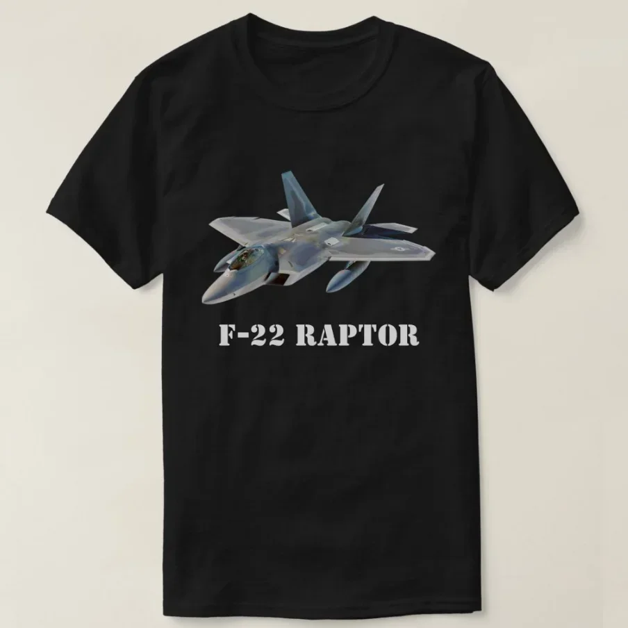 

USA Army F-22 Raptor Fighter Jet Men T-Shirt Short Sleeve Casual 100% Cotton O-Neck Summer Tees