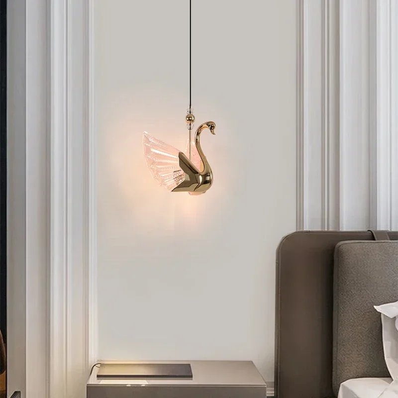 DORIAN nordique cygne pendentif luminaires moderne créatif LED lustre lampe pour la maison salon salle à manger décor