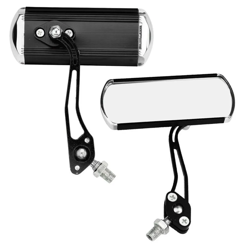 

Пара легких стильных компактных велосипедных зеркал заднего вида с широким углом обзора, высокой четкостью, поворотными и регулируемыми элементами, для велосипедов с диаметром руля 13-35 мм.