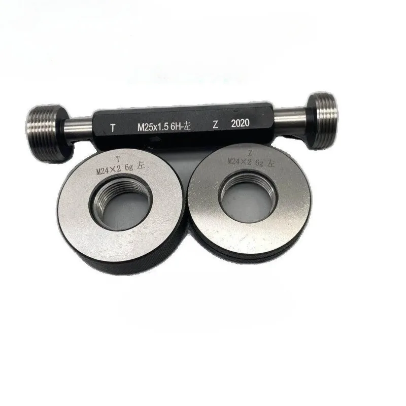 Metric Left Thread  Ring Plug Gauge M21 M22 x 2 x1.5 x 0.75 LH Reverse Tooth  Tooth Pass Gauge Tool GO & NOGO