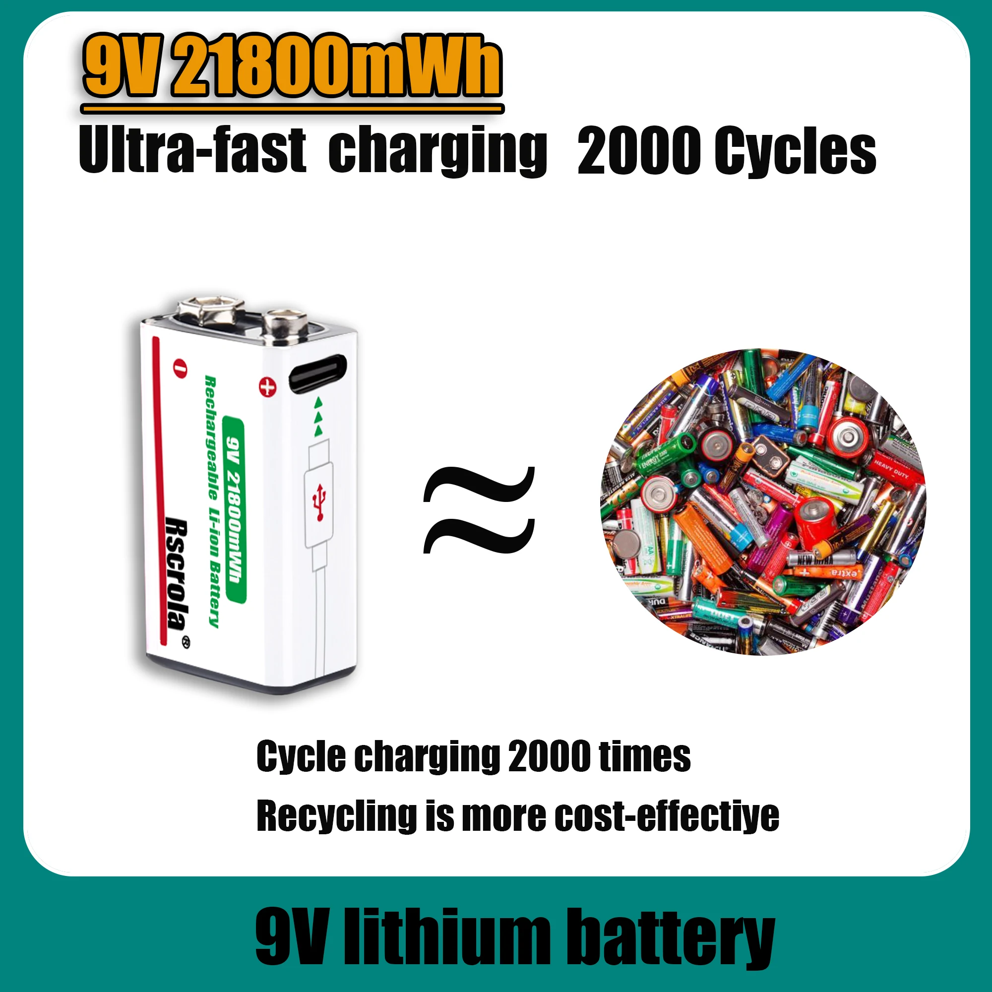9V Lithium-ion oplaadbare batt - Smoke Detector Interconnected recensie en prijs