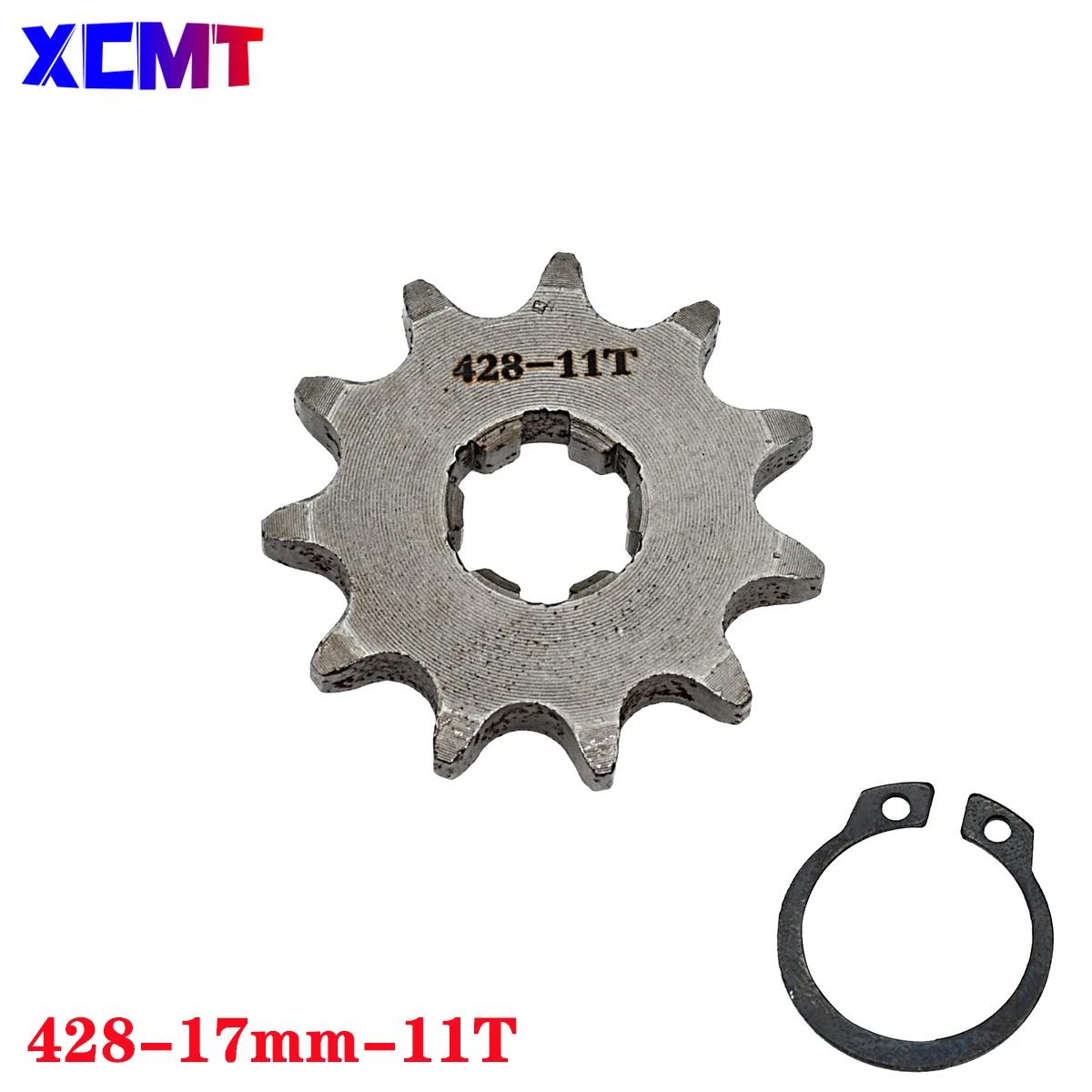 Front Engine Sprocket 428 Chain 17/mm 10t 11T 12t 13T 14T 15t 16t 17T 18t 19T Teeth, For 50cc to 125cc Off-road Bicycle ATV