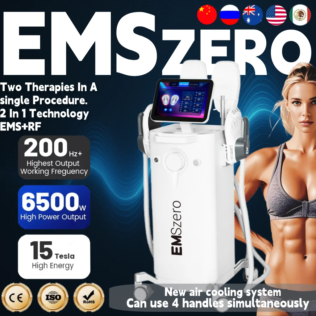 

NEW EMSZERO PRO EMS Body Sculpt Machine 15 Tesla 6500W Hi-emt Lose Weight Body Slim Muscle Stimulation Professional For salon