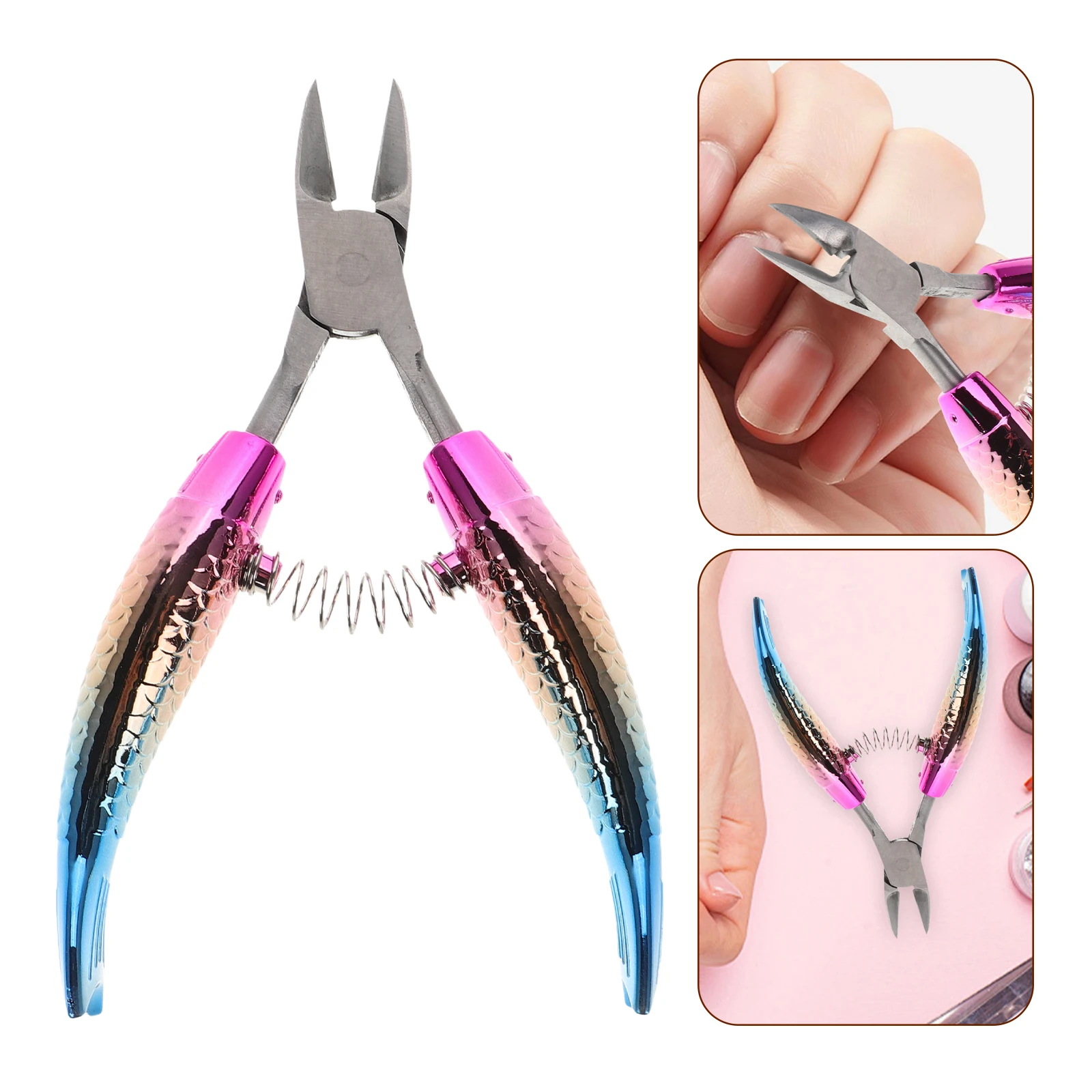 

Nail Tool Fishtail Pincers Cuticle Clipper Stainless Steel Nipper Manicure Remover