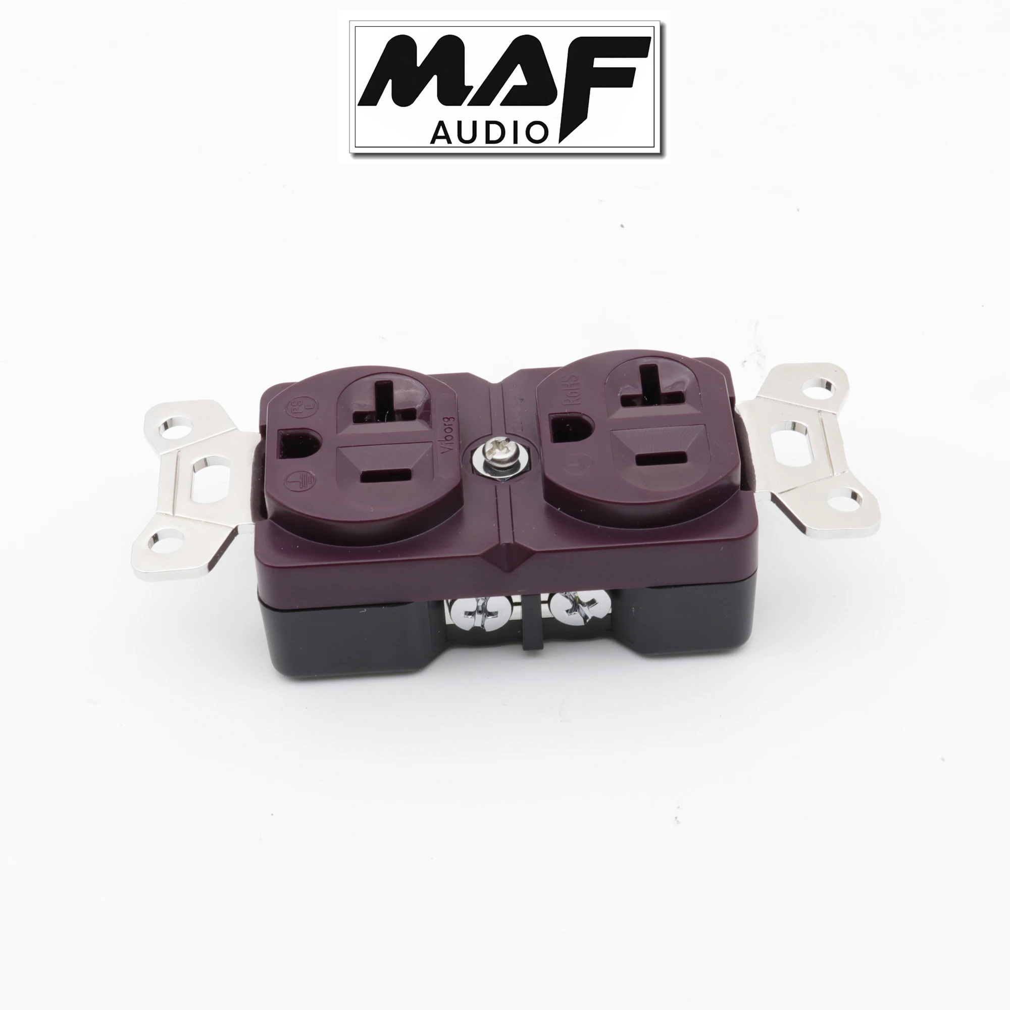 1pc Viborg High End VM20G Red Pure Copper Power Socket US Receptacle HIFI Wall Mounting Connector Power Cord Outlet
