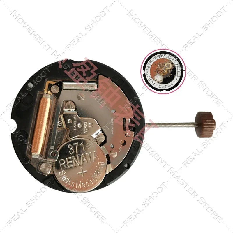 Ronda-クォーツムーブメント,新しいオリジナルの時計,スイス,505h,移動式アクセサリー,3で動作,4ユニット