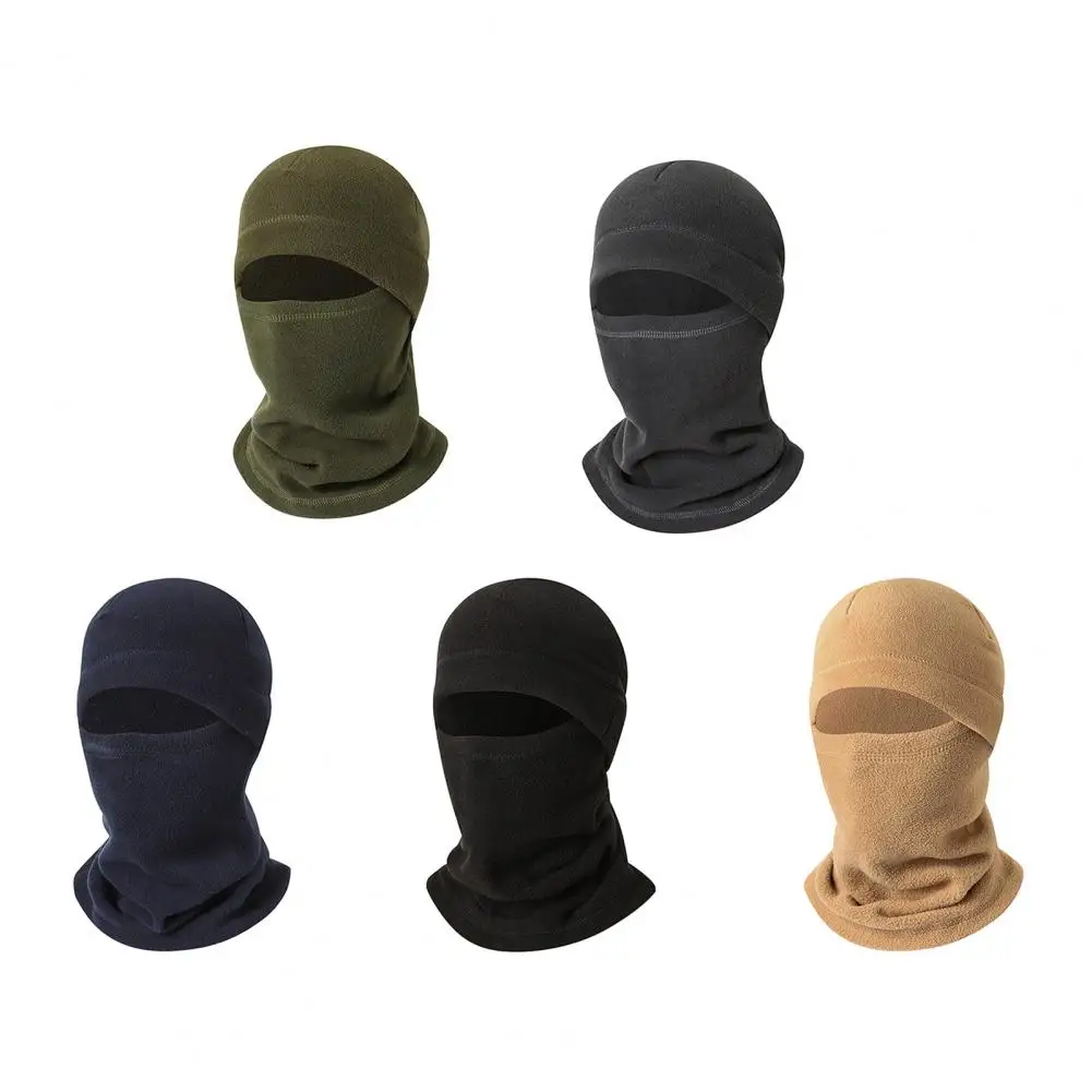 

2Pcs/Set Winter Hat Scarf Set Solid Color Polar Fleece Thickened Riding Hat Adjustable Drawstring Neckerchief Set Warm 2025 New