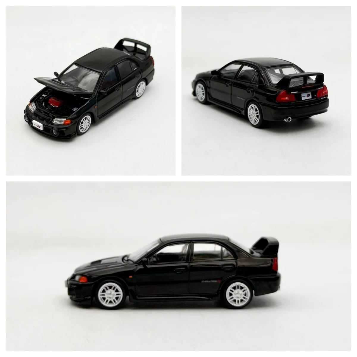 

Pop Race 1:64 Lancer Evolution IV Black # 227 JDM Коллекционная модель автомобиля из литого металла