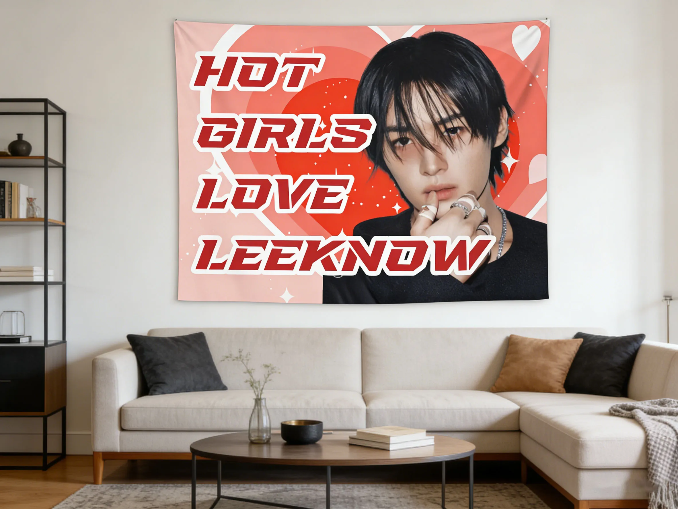 1pc Personalized K-pop Tapestry Lino Vibe Custom Fan Flag Aesthetic Wall Hanging Bedroom Dorm Room Decor K-pop Idol Concert Gift