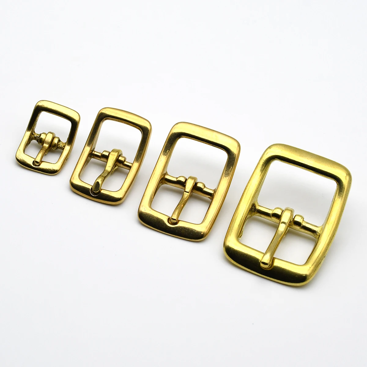 1 Piece Brass Belt Buckle Tri-glide Adjustable Buckle Pin Buckle for Leather Craft Bag Strap Horse Bridle Halter Harness Parts