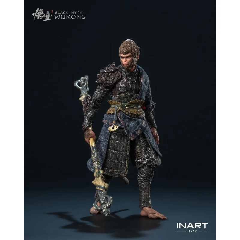 [En Stock] INART Original mito negro Wukong Tianming hombre conjunto de bronce edición de lujo 1/12 juego muñeca móvil modelo exquisito Toygift