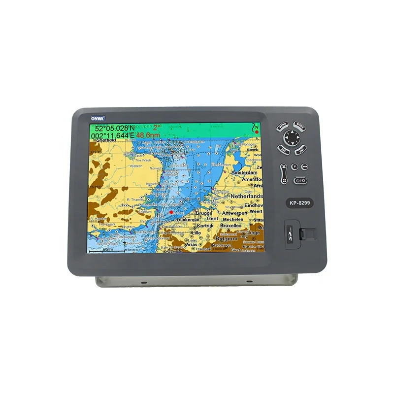 KP-8299 8-inch Color LCD GPS Chart Plotter Marine GPS Navigator Supports K-chart / C-map Map