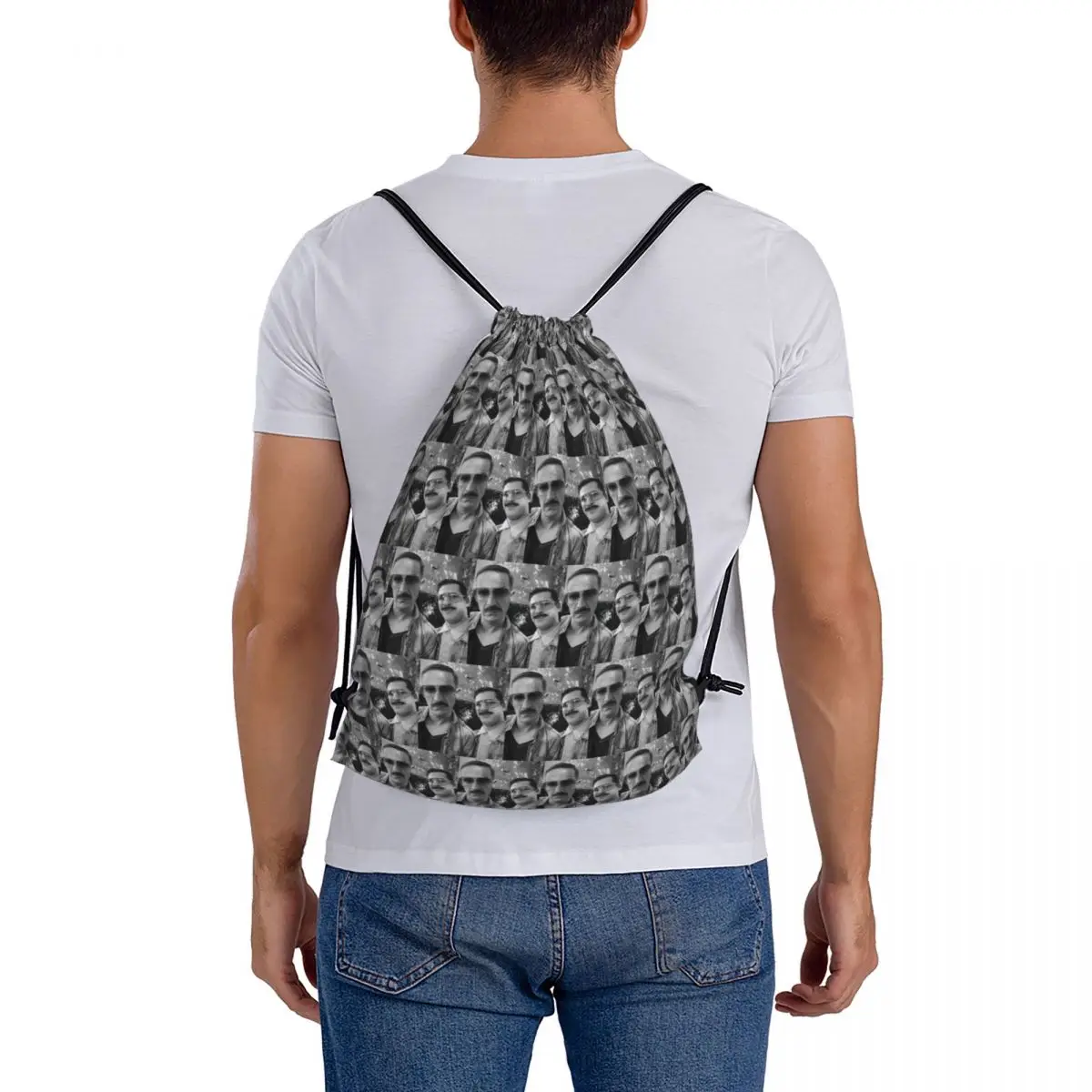 Jake And Kevin Being Swag Backpacks Fashion Drawstring Bundle Pocket Shoes Bag Book Bags for Man Woman Students