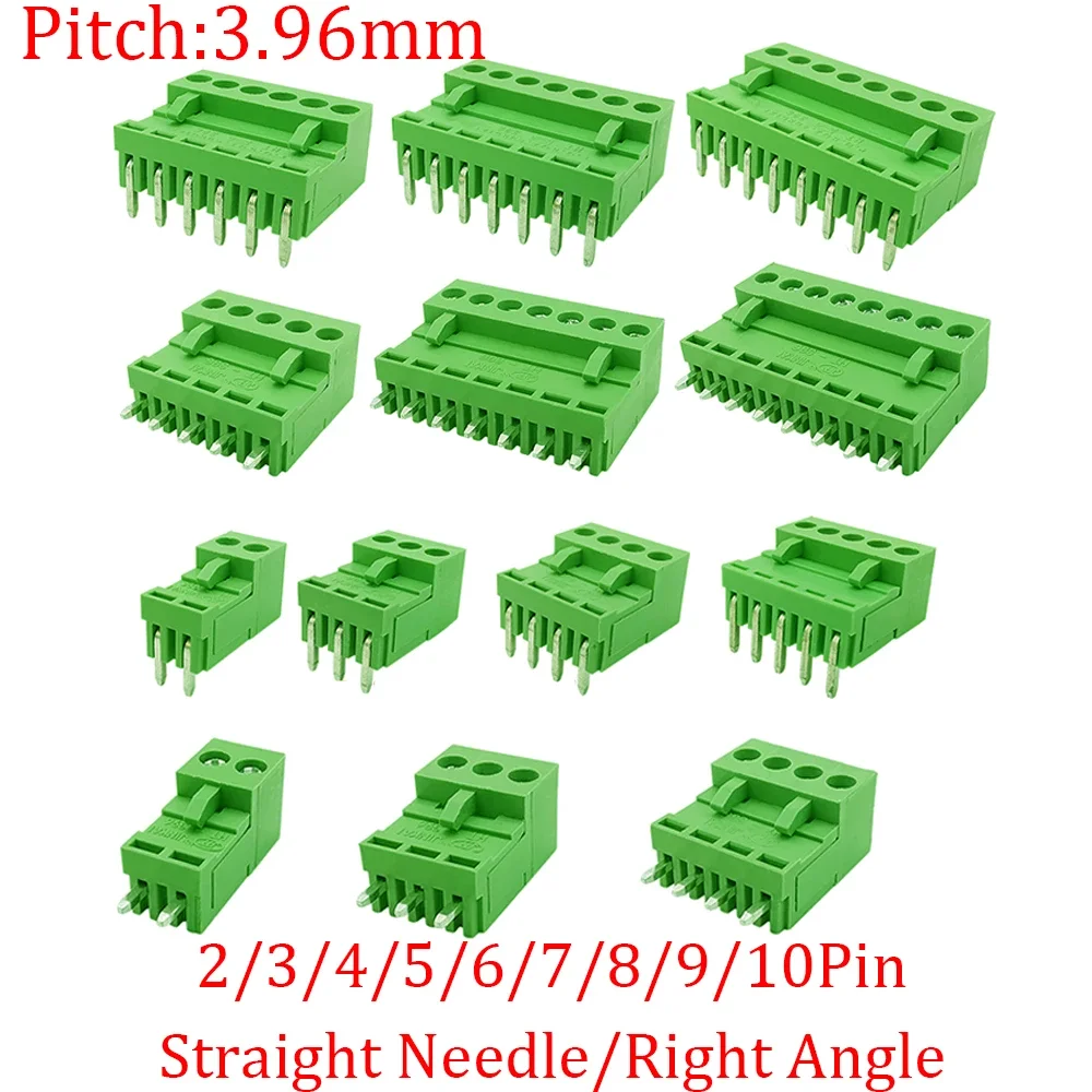 Connecteur de fil d\'en-tête de broche de prise mâle femelle, bornes à vis PCB, nuits 2-12 broches, 15EDG, KF2EDG, 3.5mm, 3.81mm, 3.96mm, 5 paires